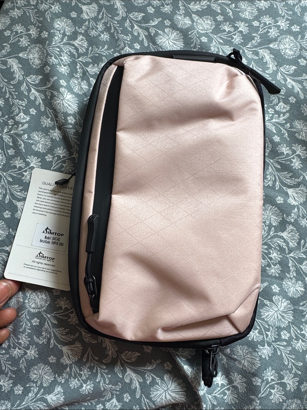 Topo Designs Black Travel Organizer Pouch
